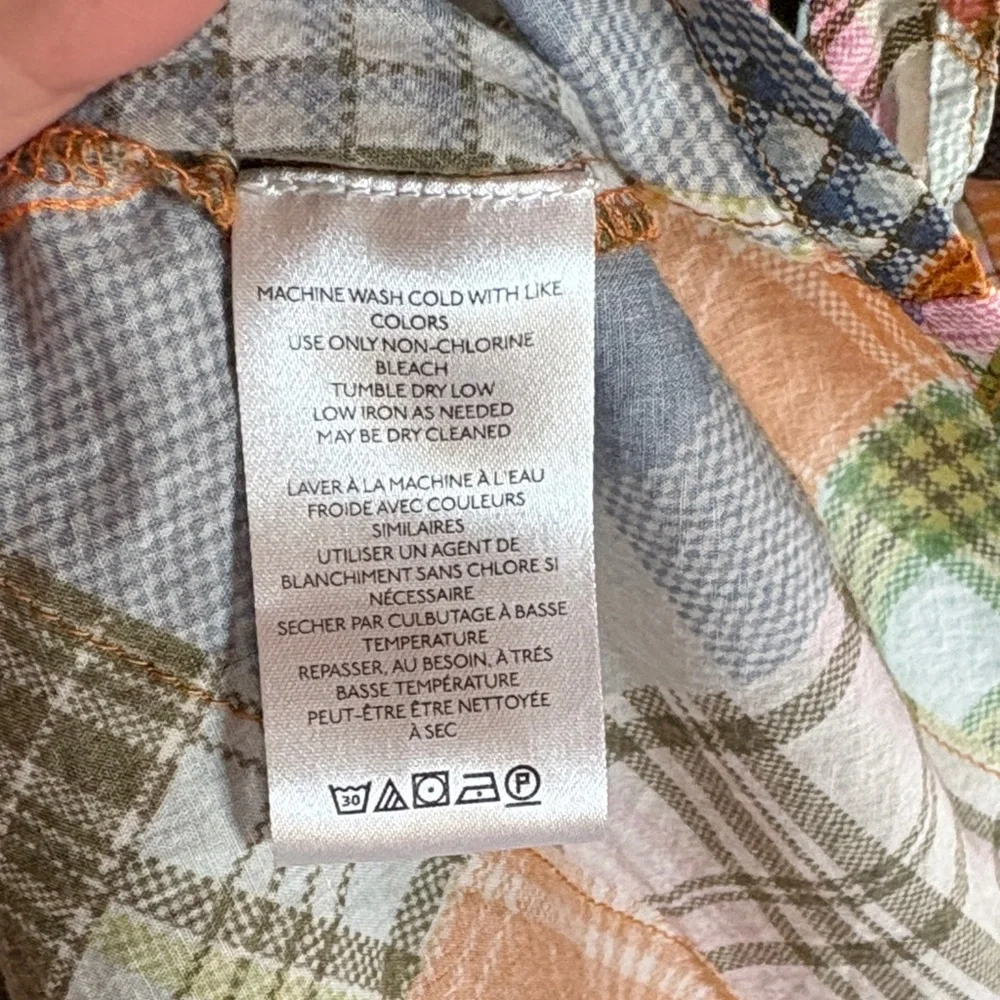 Danny Madras BDG Vibrant Patchwork Halter Dress Vintage Inspired 100% Cotton - Picture 11 of 14